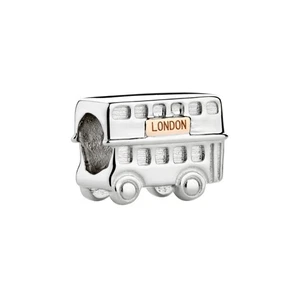 Clogau Galés Plata y Oro Rosa 9ct Londres Autobús Hitos Cuentas Dije Gales Nuevo - Imagen 1 de 2