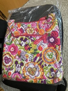 Disney Parks Vera Bradley Micky Minnie Bouncing Bouquet Hipster Bag NEW/Tags - Picture 1 of 6