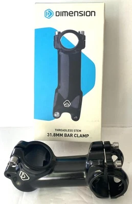 new DIMENSION threadless STEM 90mm 35° 28.6 steerer 31.8 handlebar high rise - Image 1 of 4