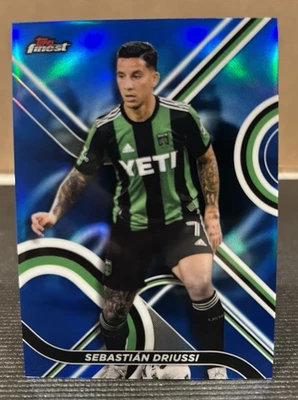 2022 Topps Finest MLS - Sebastian Driussi #4 Blue Refractor /150 - Image 1 of 2