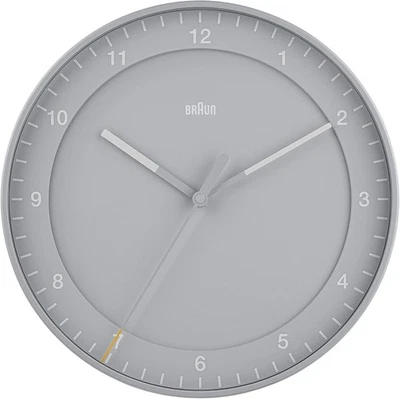 30cm Grey Wall Clock Silent Sweep | Easy Read, Modern Office & Home Clock - Image 1 of 4