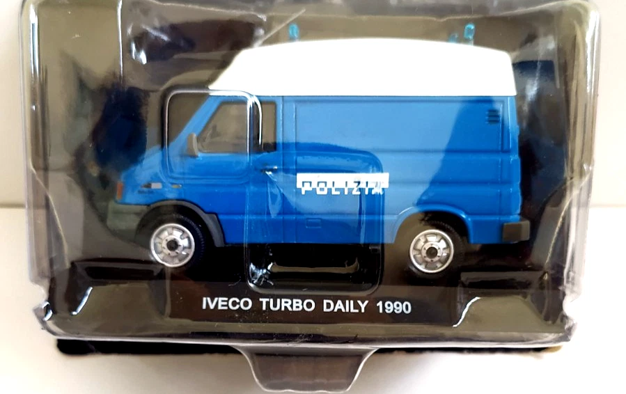 DE AGOSTINI 1:43 DIE CAST FURGONE IVECO TURBO DAILY 1990 POLIZIA    RM POLIZIA 1 - Immagine 1 di 1