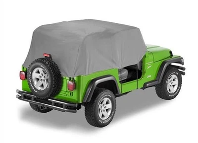 Bestop Car&Truck Cover Haartz Fabric Charcoal Fits Jeep Wrangler CJ5 CJ7 - Image 1 of 3