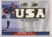 2009 Upper Deck USA Baseball Box Set Triple Jersey National Team Sonny Gray