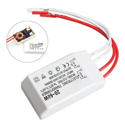 AC 220-240V To AC 12V Electronic Transformer Smart Power Supply Driver 20-60W BU - Image 1 of 4