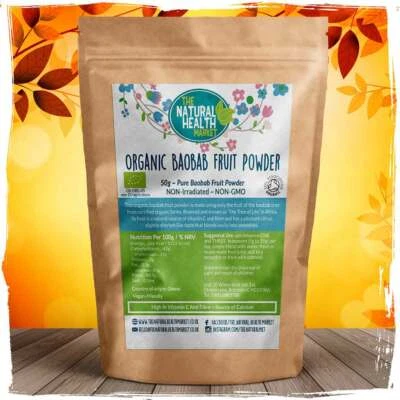 Organic Baobab Powder - South African Origin 100% PURE The Natural Health Market
