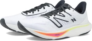 New Balance® Men's 12.5 D FuelCell Rebel Running Shoes - White/Neon Dragonfly - Picture 1 of 6