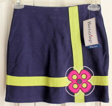 Girls Hartstrings New Navy Button Flower Skort Skirt Sz 7 Holiday