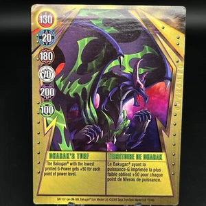 Tarjeta de puerta metálica Bakugan DHARAK'S TURF DORADA BA1107-GA-SM-GBL 11/48c IMPRESA - Imagen 1 de 8