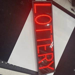 Pro-Light State Lotterie "Lotterie" rote LED leuchtende Aktionsschild 34 x 9 x 2 - Bild 1 von 5