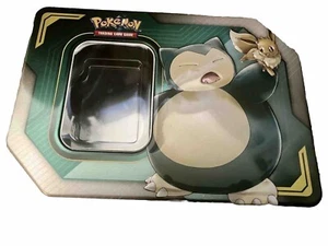 POKEMON TRADING CARD GAME~LEERE METALL TIN~AUFBEWAHRUNGSBOX~Snorlax & Eevee - Bild 1 von 6
