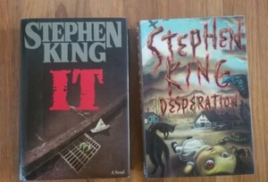 Stephen King It Hardcover Book Pre-owned 1986 & Stephen King Desperation - Picture 1 of 12