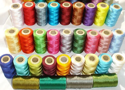 25 Embroidery Machine Thread Spools for Brother, Janome, Singer more, 25 Colours - Image 1 of 3