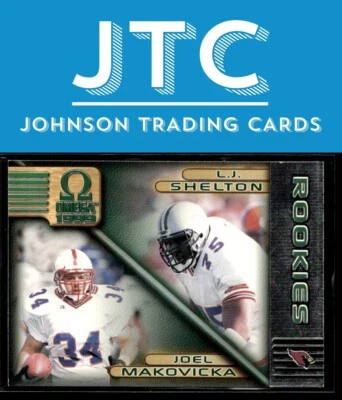 1999 Pacific Omega Joel Makovicka / L.J. Shelton RC Arizona Cardinals Rookie - Image 1 of 2