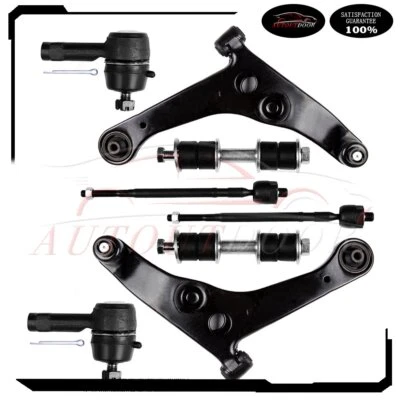 8 New For 02-06 Mitsubishi Lancer Front Lower Control Arms Tie Rods Sway Bar Kit - Image 1 of 4