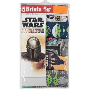 PACK 5 SLIPS JUNGEN - STAR WARS MANDALORIAN GR. 6 - UNTERWÄSCHE X5 COMIC SPIELE BAUMWOLLE - Bild 1 von 1