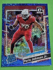 2023-2024 Donruss Optic Football Paris Johnson Jr. Blue Glitter #205 - Picture 1 of 2
