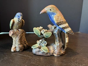 Pair Of Asian Earthenware Birds - Picture 1 of 11