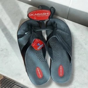 Sandali uomo neri Okabashi Thong - Foto 1 di 4