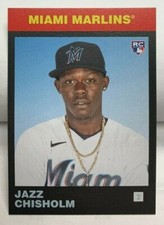 Jazz Chisholm 2021 Topps 582 Montgomery Club Black & Red RC #14 SP MIAMI MARLINS