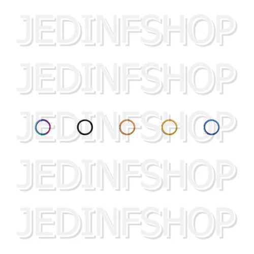 Segment Ring Hoop - Hinged Piece Clicker | 1.0mm (18g) - 8mm | Titanium Anodised - Image 1 of 1