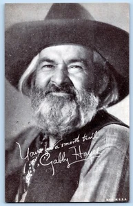 Gabby Hayes 1940's Western Arcade Card Cowboy TV Star - Picture 1 of 2