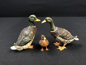 Magnificent Antique Austrian Vienna Bronze Family Of Ducks Very Collectible - Picture 1 of 12