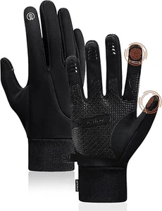 Guanti da Moto Invernali Impermeabili Antivento Touchscreen Uomo Donna Sportivi - Foto 1 di 10