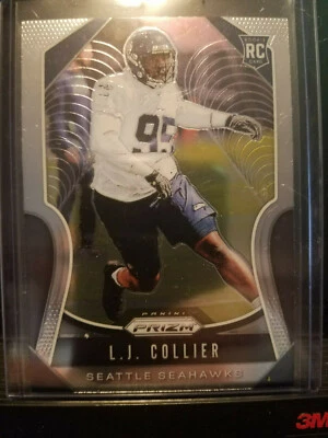 LJ Collier 2019 Prizm Football RC   #380 Seattle Seahawks - Image 1 of 2