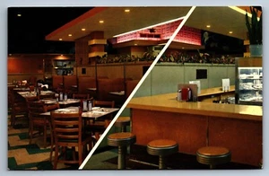 Postcard The Ambassador Cafe Multiview Omaha Nebraska Open 24 Hours - Picture 1 of 2