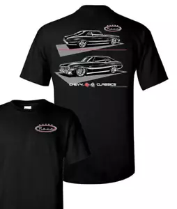 1968-72 Nova Chevrolet Silhouette Herren T-Shirt Lizenziert - Bild 1 von 6