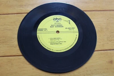RAY CHARLES RAY'S MOODS EP 33RPM 7" VINYL RECORD VG- ABC Foto 1 de 4