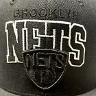 Brooklyn Nets Snapback Hat Mitchell & Ness Black Stitched