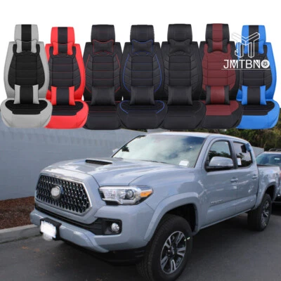Juego de 5 asientos delanteros traseros para Toyota Tacoma funda asiento coche cuero personalizado/2 delanteros Foto 1 de 4