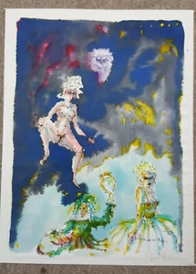 Die MARIONETTE - HORST CLAUSEN . Weibicher AKT . Aquarell Handsigniert . 1984 - Picture 1 of 1