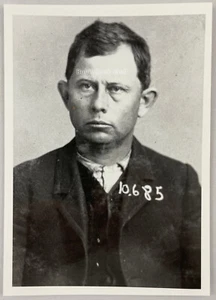 Convict Mugshot, c. 1891, Gratton Dalton, Train Robbery, Reproduction - Picture 1 of 2