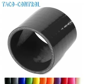 ID 45mm / 1 3/4" Straight Coupler Hose Silicone Radiator Intercooler Tube Black - Imagen 1 de 10