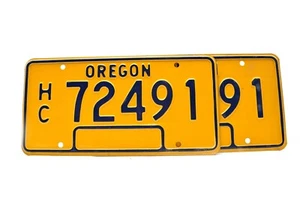 Matrícula de autocaravana Oregon HC 72491 (un par) - Imagen 1 de 4