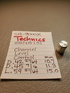 📈TECHNICS SBNA101 CHANNEL LEVEL CONTROL KNOB SA-8000X QUAD RECEIVER - Picture 1 of 4