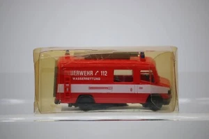 VINTAGE PRALINE RED AUTO UNION DKW F 89 L FIRE CARGO UTILITY VAN HO 1:87 GERMANY - Picture 1 of 5