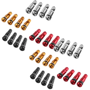 8PCS Aluminum Tire Valve Stems Metal Tubeless Wheel Caps Bolt-In Tyre - Picture 1 of 31