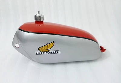 Honda CR250M CR 250M 1973 Elsinore aluminio pintado gasolina tanque + tapa + grifo Foto 1 de 4