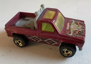 Vintage 1977 Hot Wheels Red Chevy Truck Steer-head & Snakeskin Graphics Malaysia - Picture 1 of 5