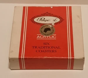 VINTAGE PIMPERNEL ACRYLIC & CORK COASTERS AVAILABLE AUSTRALIAN ONLY - Imagen 1 de 12