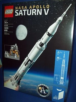 LEGO 21309 Ideas NASA APOLLO SATURN V Rocket Set  - NIB - Image 1 of 4