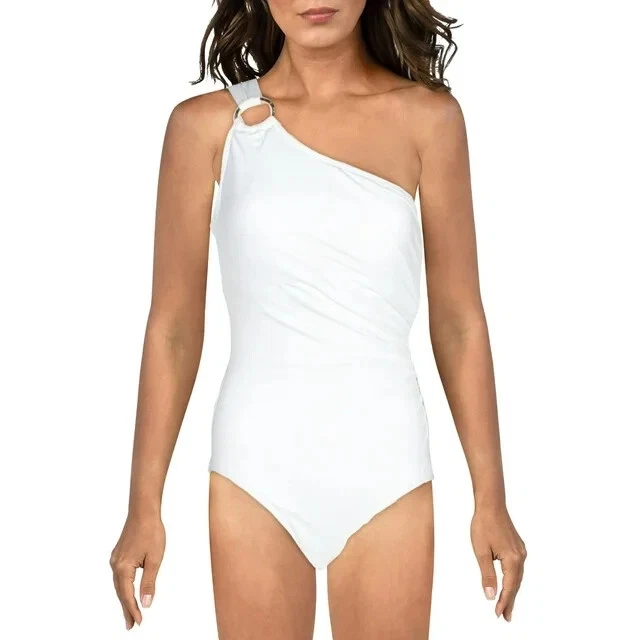Michael Michael Kors Embellished One-Shoulder Underwire One-Piece Swimsuit  10 - Image 1 of 1