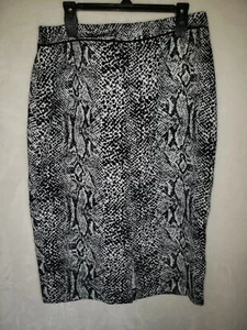 Who What Wear Women's Snake Print Skirt 2 (LLL) - Picture 1 of 3