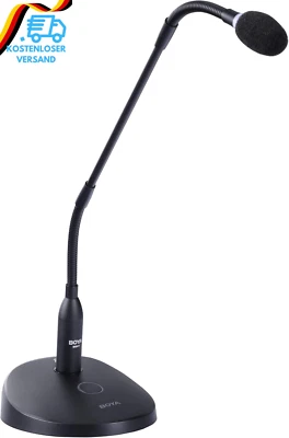 BESUCHE DEN BOYA-STORE BOYA 18" Schwanenhals-Kondensatormikrofon Mit Tischfuß, Led-Anzeige - Podiumsmik