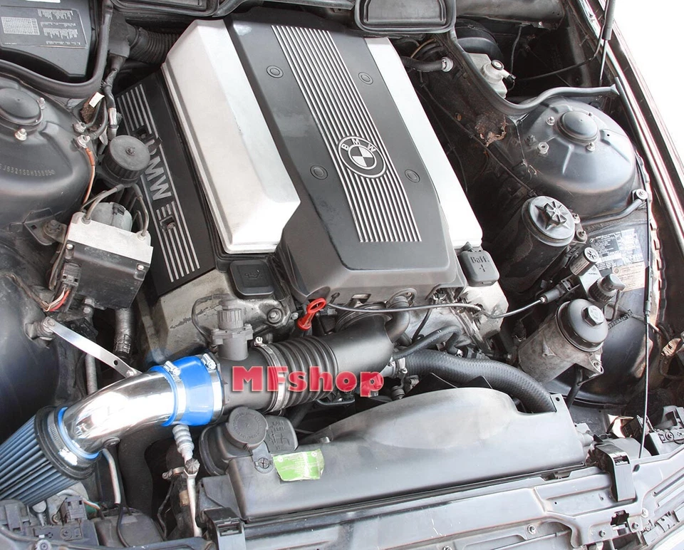 СИНИЙ для 1993-2001 BMW 740 740i 740iL M60 M62 E38 воздухозаборник набор + фильтр - Изображение 1 из 1
