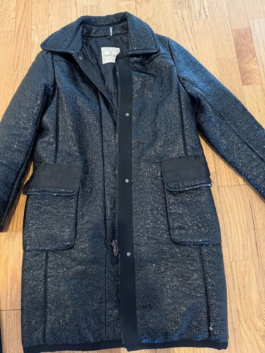 MONCLER DONNA PIUMINO NEUF NERO LUCIDO GIACCA CAPPOTTO TAGLIA 1